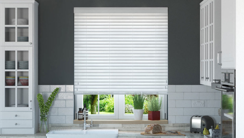 50mm SLAT & CHILD SAFE WHITE with TAPES VENETIAN BLINDS PVC FAUX WOOD 